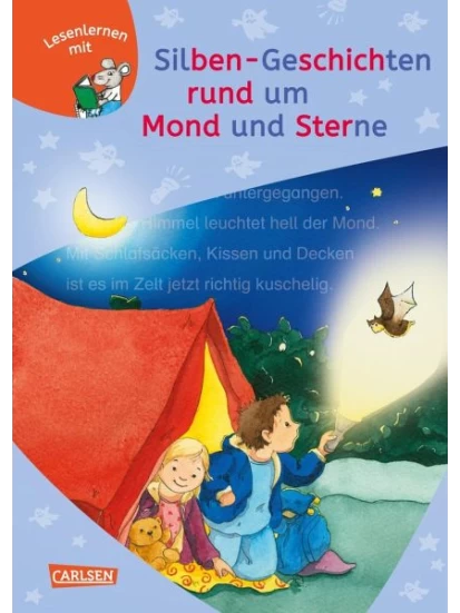 LESEMAUS zum Lesenlernen: Silben-Geschichten rund um Mond und Sterne