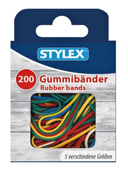 STYLEX Gummibänder, 200 Stück