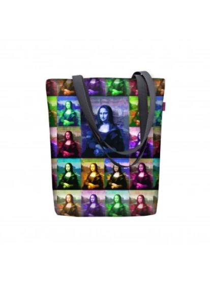 Υφασμάτινη τσάντα Modern Lisa canvas με φερμουάρ, 29x40x8 cm - Shopper 