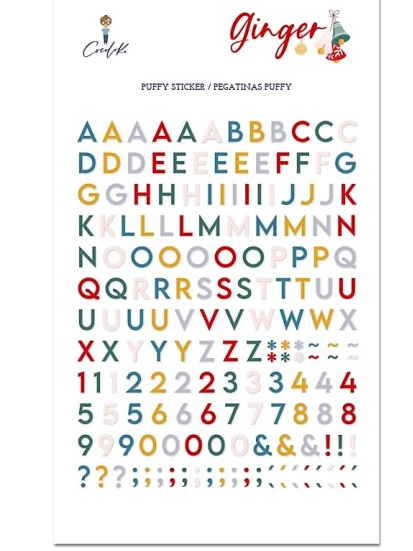 COCOLIKO Aufkleber,Sticker alphabet ginger