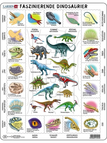 LARSEN Puzzle – Faszinierende Dinosaurier