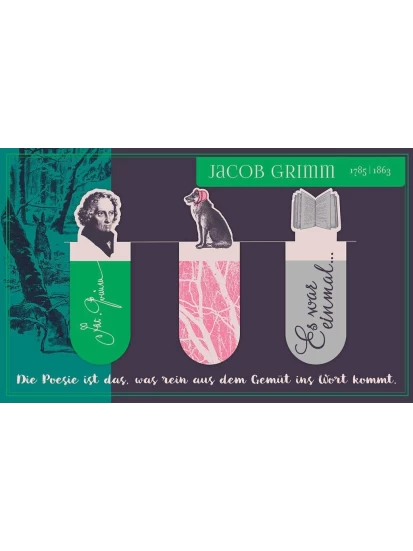 MOSES μαγνητικοί σελιδοδείκτες Jacob Grimm - libri_x Literarische Magnetlesezeichen 