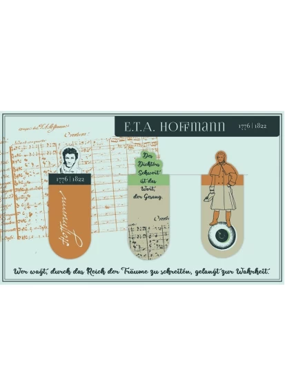 MOSES μαγνητικοί σελιδοδείκτες E.T.A Hoffmann - Literarische Magnetlesezeichen 