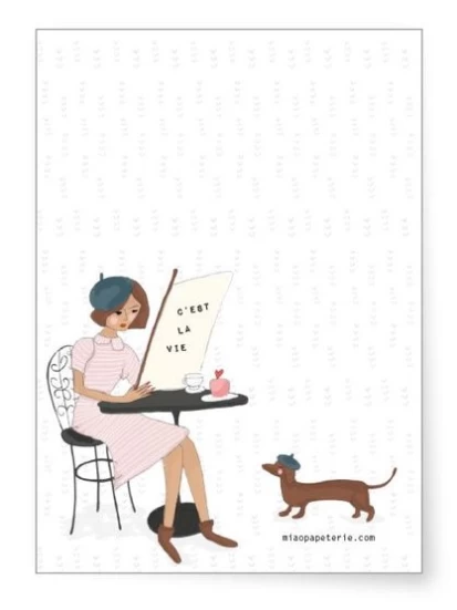 MIAO μπλοκ σημειώσεων - Notizblock Café DINA6