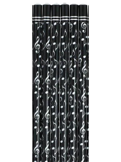 silberne Noten-Mix-Bleistift mit Schmuckstein