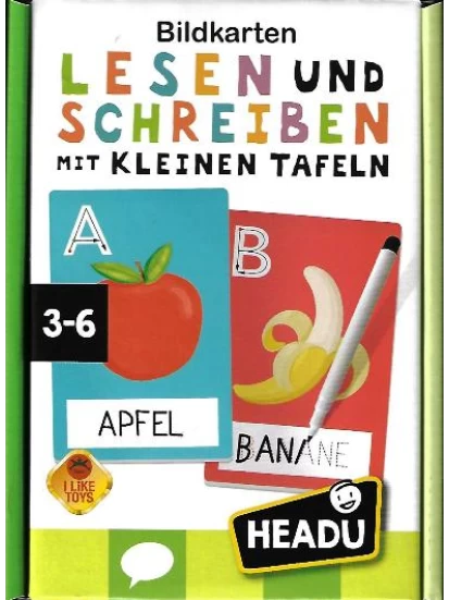 Bildkarten: Lesen und Schreiben mit kleinen Tafeln