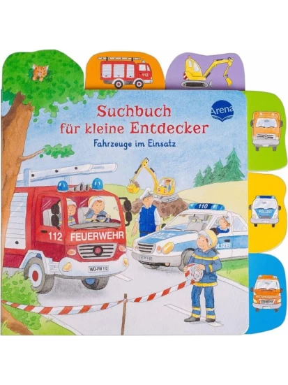Suchbuch für kleine Entdecker - Fahrzeuge im Einsatz