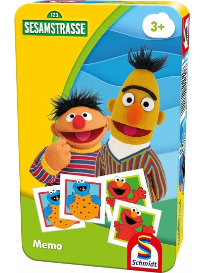 Sesamstrasse, Memo, Reisespiel, Metalldose
