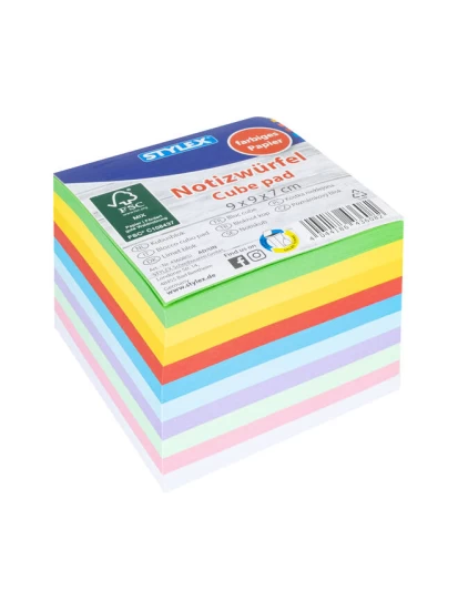 Χρωματιστός κύβος σημειώσεων, 700 φύλλα - Notizwürfel