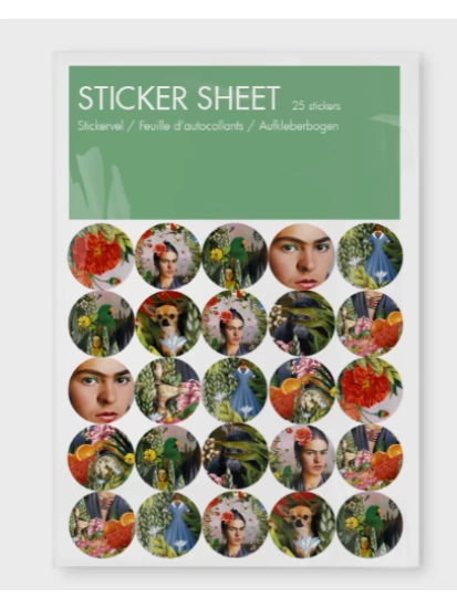 Aufkleberblatt, Frida Kahlo