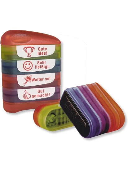 Siebdruck-Stempel  4 in 1, Gute Idee - Σφραγίδες επιβράβευσης για εκπαιδευτικούς