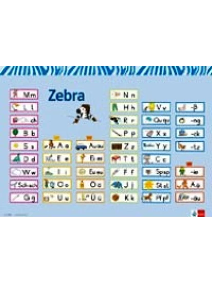 Poster Schreibtabelle Zebra 1 Strategie | Klasse 1