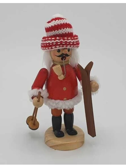 Ξύλινη χριστουγεννιάτικη φιγούρα σκιέρ - Rauchmann Skifahrer (16 cm)