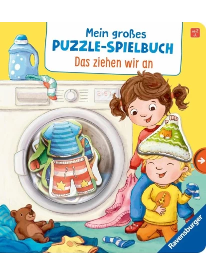 Mein großes Puzzle-Spielbuch: Das ziehen wir an