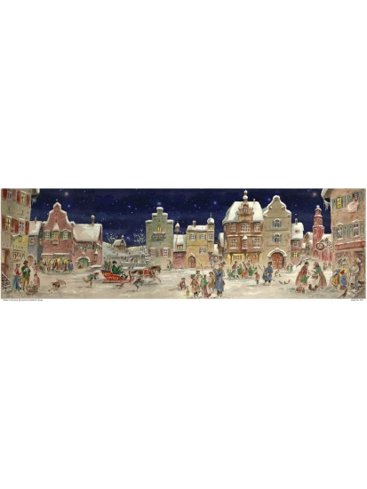 Χριστουγεννιάτικο ημερολόγιο - Adventskalender Winterliches Treiben auf dem Marktplatz