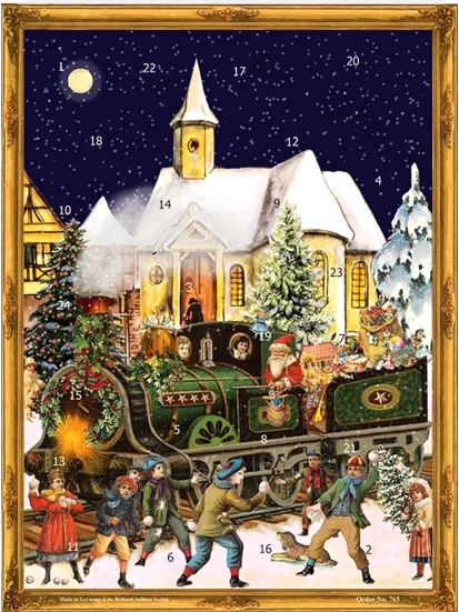 Χριστουγεννιάτικο ημερολόγιο -  Adventskalender Weihnachtszug