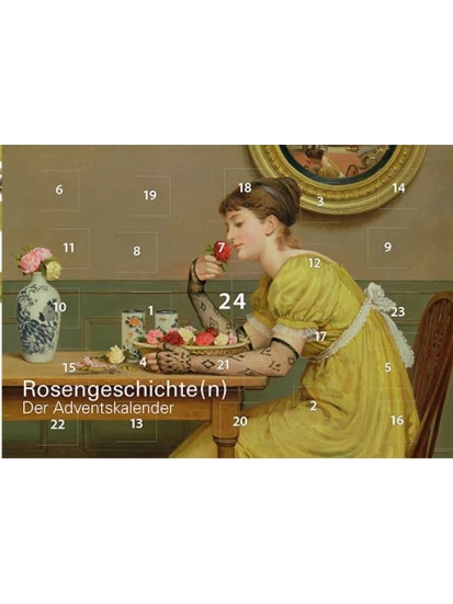 Adventskalenderkarte Rosengeschichte