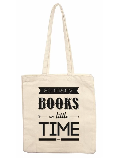 Υφασμάτινη τσάντα ώμου - So many books, so Little time, Stofftasche