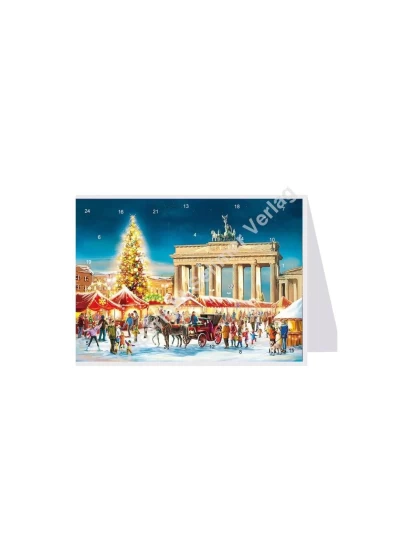 Χριστουγεννιάτικη κάρτα, ημερολόγιο - Adventskalenderkarte Berlin
