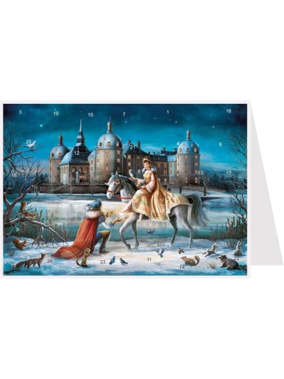 Χριστουγεννιάτικη κάρτα - Postkarte Adventskalender Moritzburg