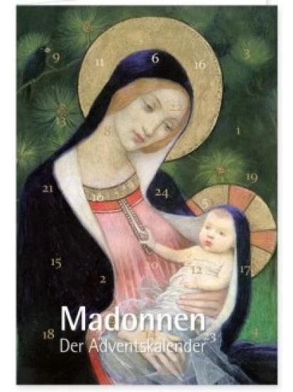 Adventskalenderdoppelkarte Madonnen 
