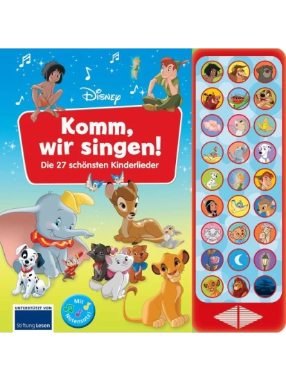 Disney - Komm, wir singen! Die 27 schönsten Kinderlieder - Soundbuch 