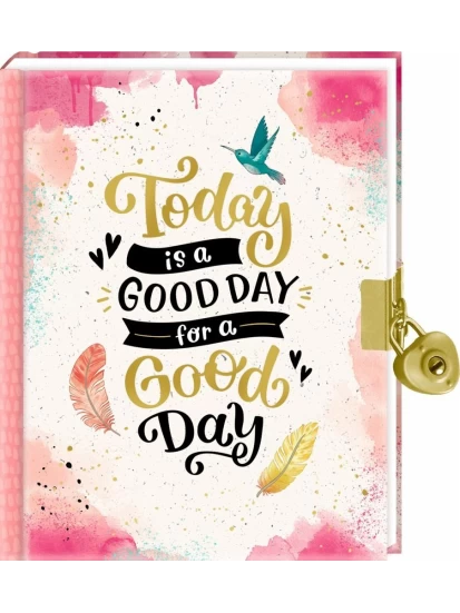 Tagebuch - Today is a Good Day for a Good Day (I love Paper) - Ημερολόγιο με κλειδαριά