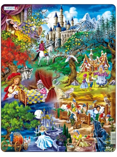LARSEN παζλ παραμύθια - Grimms Märchen Puzzle, 33 Teile