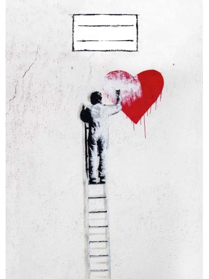 Τετράδιο - Notizheft Follow your Heart - Street Art