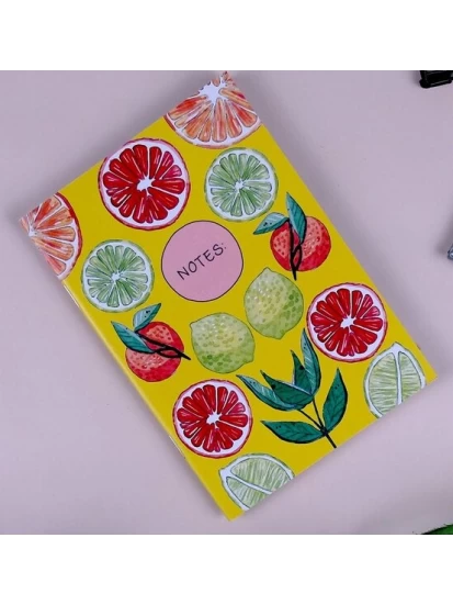 Σημειωματάριο - Notizheft A6 Zitrusfrüchte