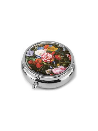 Pillendose silberfarben De Heem