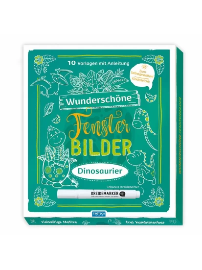 Wunderschöne Fensterbilder Dinosaurier