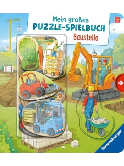Mein großes Puzzle-Spielbuch: Baustelle