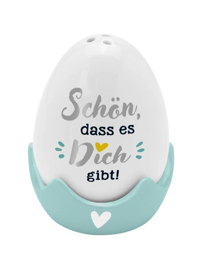 Eierbecher-Streuer-Set »Schön,dass es Dich gibt!