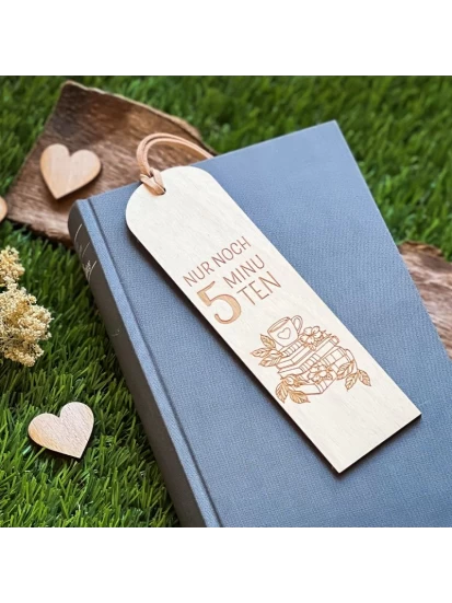 Lesezeichen Nur noch 5 Minuten Bücher