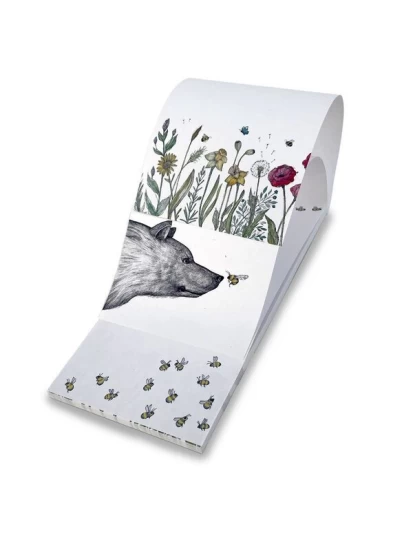 Μπλοκάκι για σημειώσεις - Notizblock Bienen und Blümchen