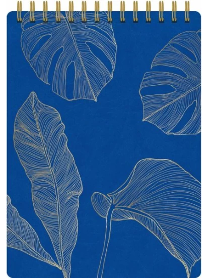 Μπλοκ σπιράλ - Notizblock Soft Touch Blue, vegan