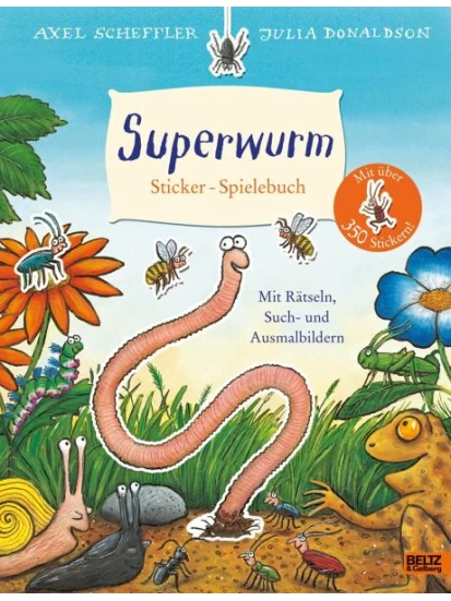 Superwurm. Sticker-Spielebuch