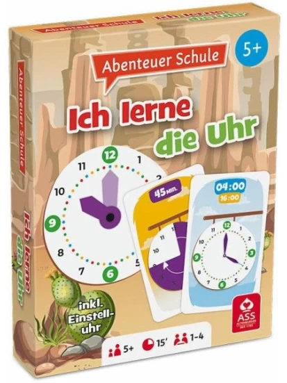 Abenteuer Schule, Ich lerne die Uhr -  Εκπαιδευτικό παιχνίδι με κάρτες