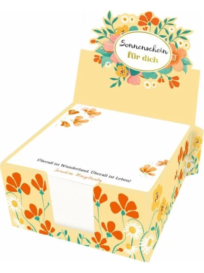 Zettelkästchen Sonnenschein für dich - Χαρτάκια σημειώσεων