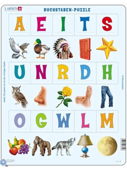 Rahmenpuzzle Buchstaben