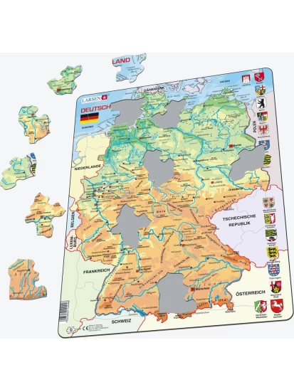 Deutschland (physisch) (Kinderpuzzle)