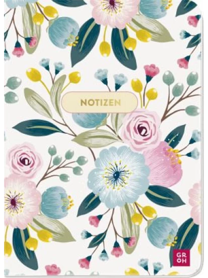 Μικρό τετράδιο σημειώσεων - Notizheft Blütenzauber Blumen