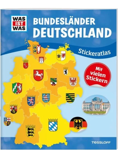 WAS IST WAS Sticker-Atlas Deutschland