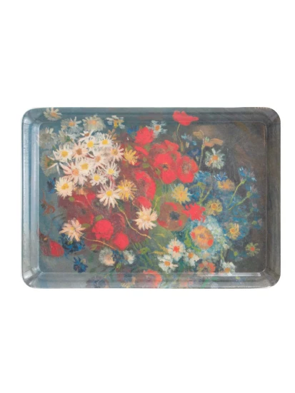 Δισκάκι σερβιρίσματος 21 x 14 cm, Kröller-Müller, Van Gogh, Still life with meadow flowers and roses