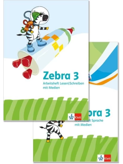 Zebra 3. Paket: Arbeitsheft Sprache, Arbeitsheft Lesen/Schreiben Klasse 3