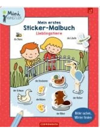 Mein erstes Sticker-Malbuch: Lieblingstiere