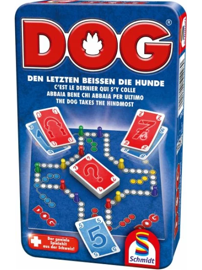 Schmidt 51428 - Dog, Mitbringspiel, Teamspiel, Kartenspiel, Brettspiel