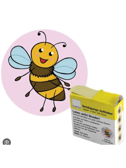 TimeTEX Belobigungs Aufkleber Biene - αυτοκόλλητα επιβράβευσης