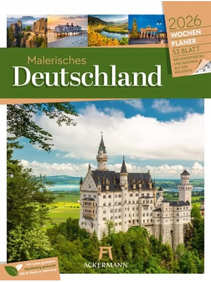 Malerisches Deutschland Wochenplaner Kalender 2026